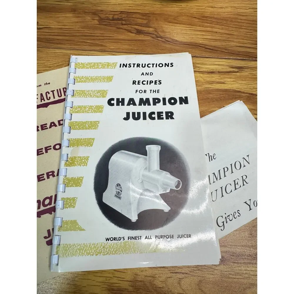 VTG Champion Juicer 1/3 HP Heavy Duty Motor with accessories